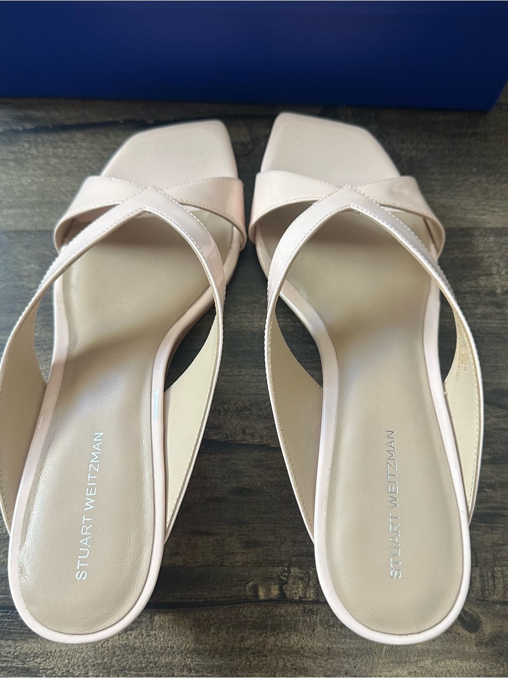 NWT STUART WEITZMAN Miami Wedge - Rosewater - Picture 5 of 7